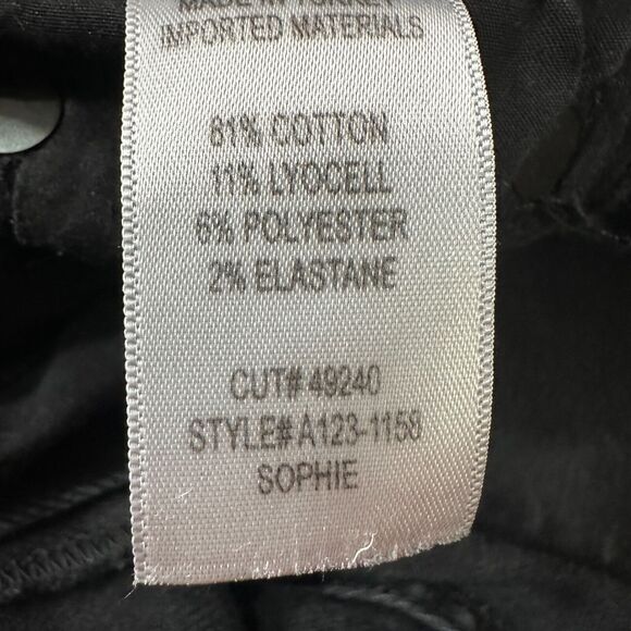 Agolde Sophie Ankle Jeans Women’s 27 Black Denim Cotton Skinny Leg Dark Wash - Picture 5 of 8